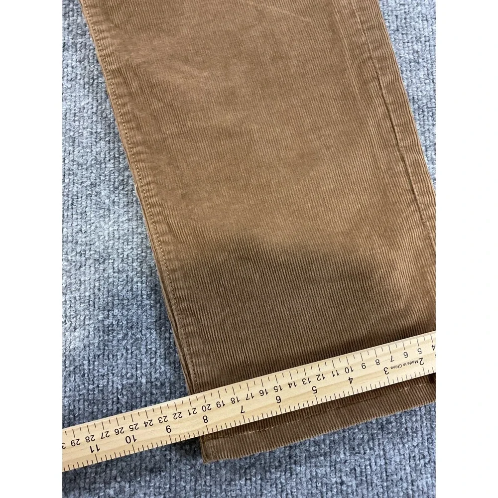 J Crew 770 Corduroy Pants Mens 35x32 Brown Slim Fit Cotton Corduroy Casual Chino